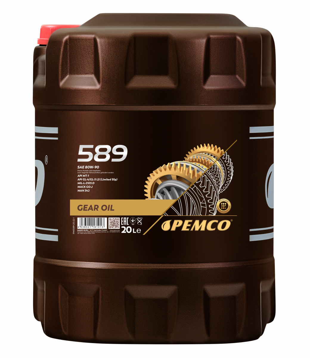 Трансмиссионное масло Pemco 589 80w-90
