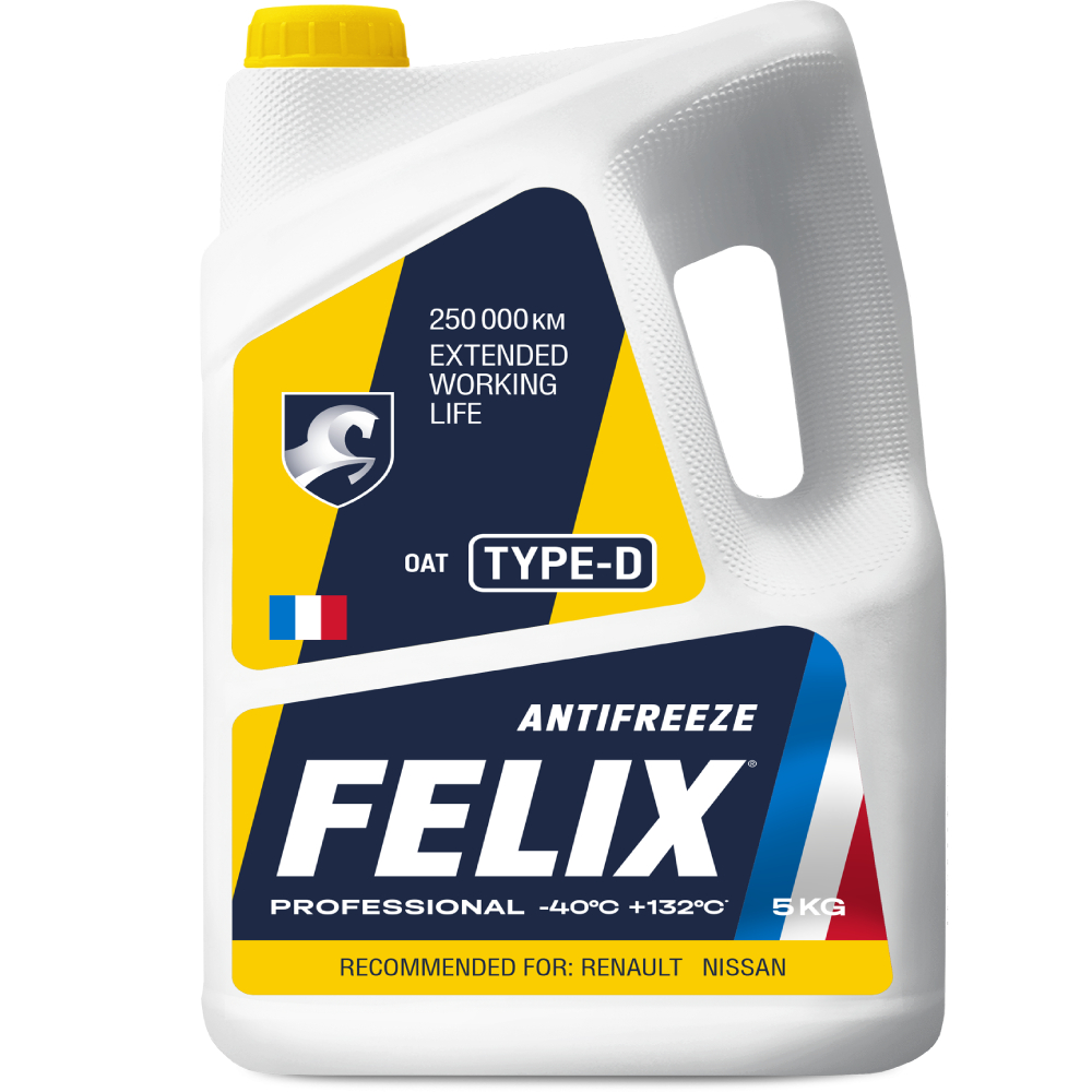 Антифриз FELIX TYPE D G12+ (желтый)
