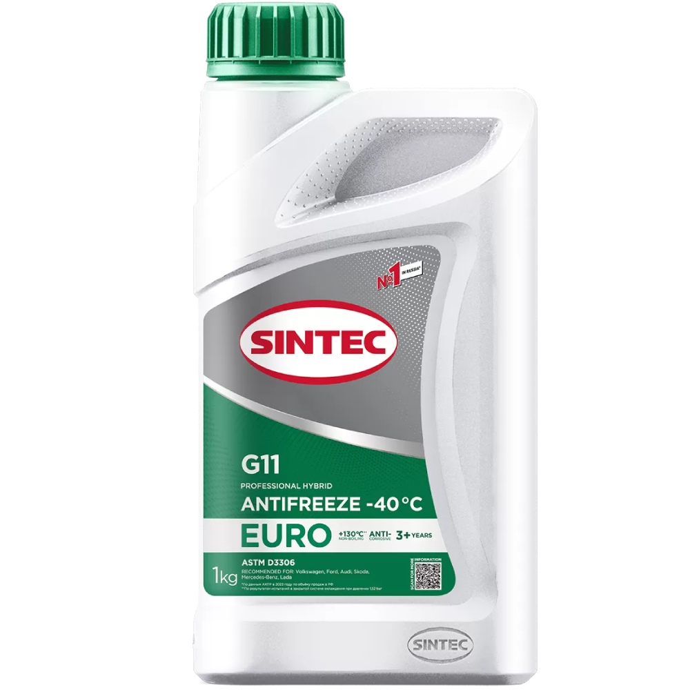 Антифриз Sintec Antifreeze Euro G11 Green -40