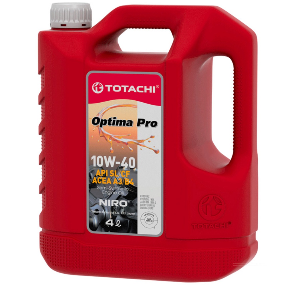 Моторное масло TOTACHI NIRO OPTIMA PRO SEMI-SYNTHETIC SL/CF 10W-40